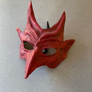 Leather Venetian Devil Demon Mask